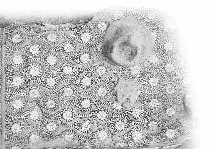 黑底白花漆片。本版摄影本报记者周青先