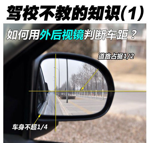 汽车内/外后视镜用法详解 驾校学不到