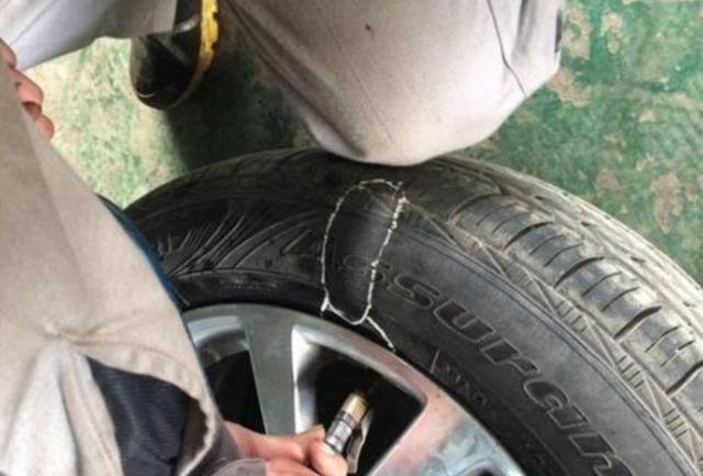 轮胎扎钉子补好能不能上高速?标准答案来了